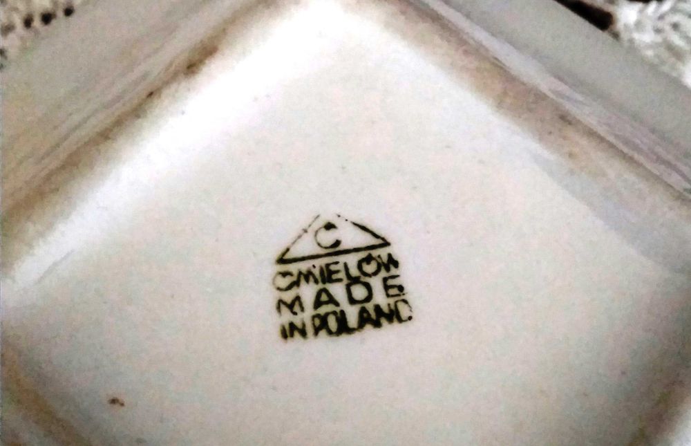 porcelana, zestaw brydżowy