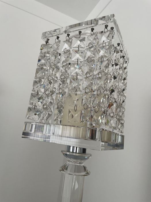 Conj. 2x castiçais em cristal