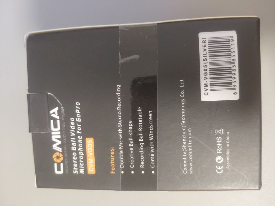 Microfone Comica para GoPro