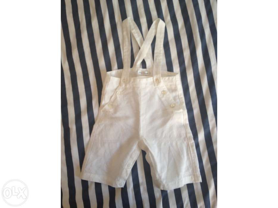Conjunto em linho branco - Petit Patapon