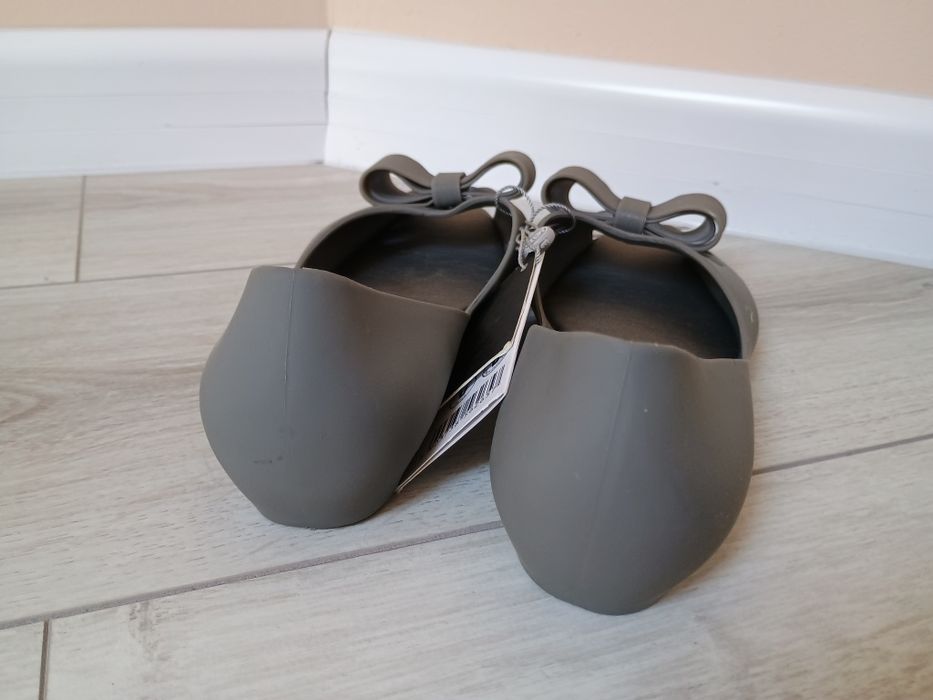 Buty damskie sandałki meliski szare r 37 38 23,5 cm balerinki