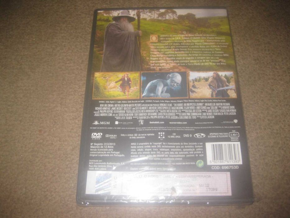 DVD "O Hobbit: Uma Viagem Inesperada" de Peter Jackson/Selado!