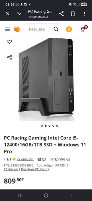 PC Gaming i5-12400 | 16GB RAM | 1TB SSDPC Gaming i5-12400 | 16GB RAM | 1TB SSD
