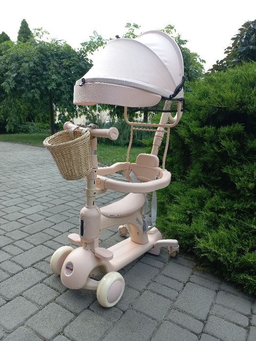 Ексклюзив самокат 5в1 з бортиком та капелюхом