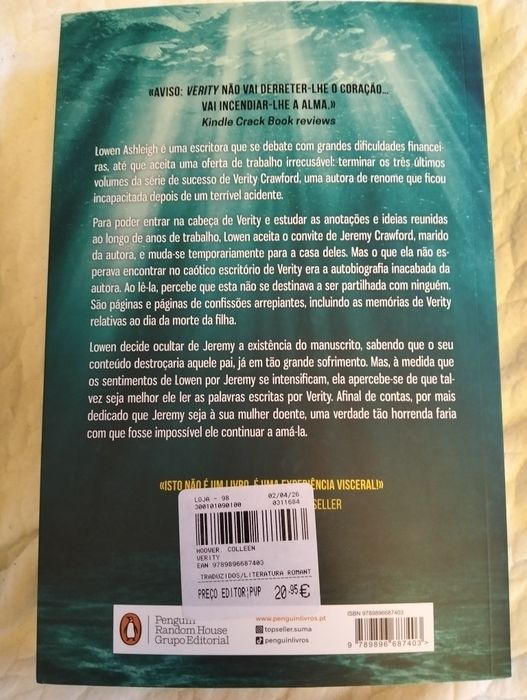 Verity- Colleen Hoover