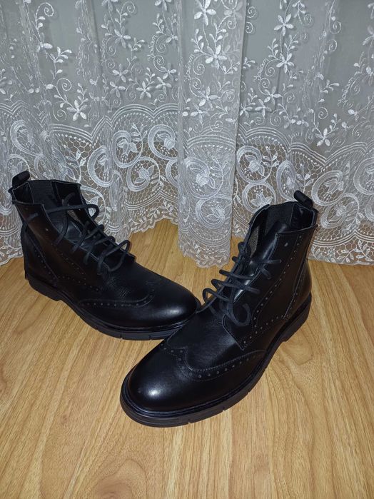 Сапоги new чоловічі шкіряні 44р