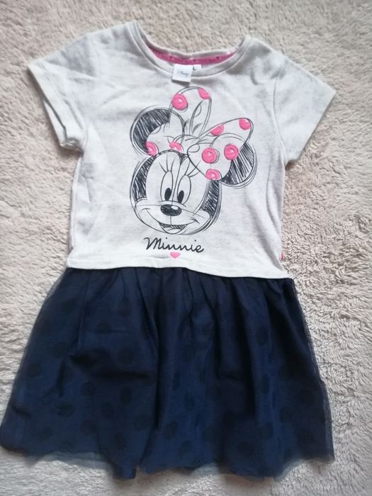 Sukienka dla dziewczynki Minnie tiul Cool Club bawełna r 128