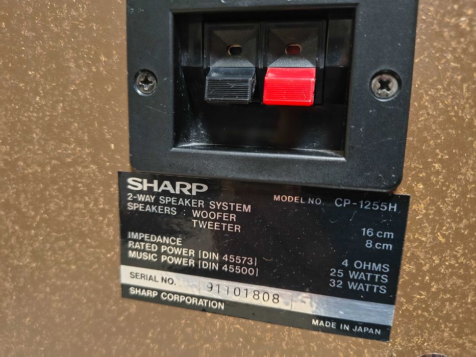 Усилитель+дека тюнер+АС Sharp SM-1255H+RS-1255H+CP 1255H made in Japan