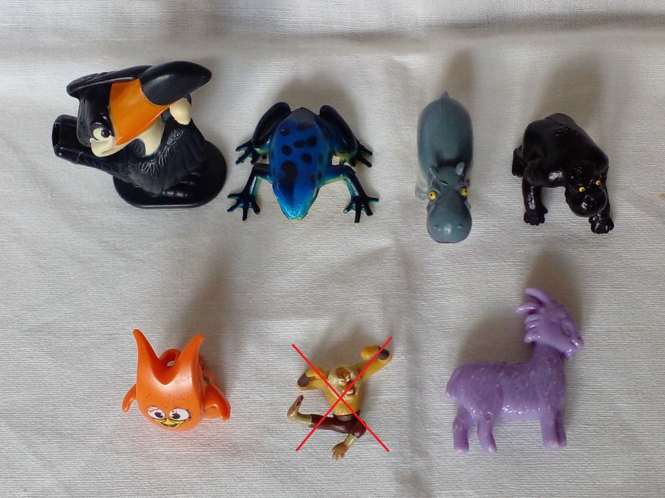 Фигурки статуэтки Животные (6 шт) + 2 игровых поля