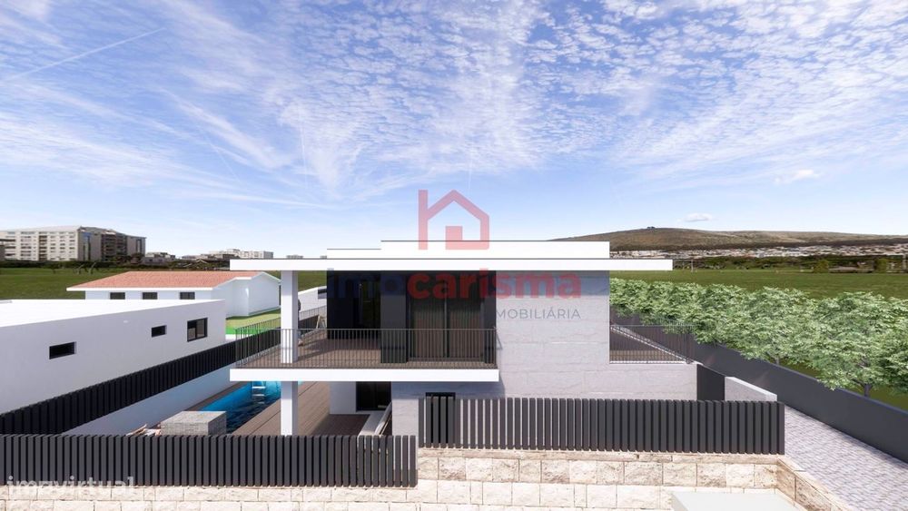 Fantástica Moradia T3 Nova com Piscina Chave na Mão em Fase de Constru