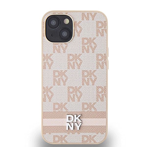 Etui DKNY Leather Checkered Mono Pattern & Printed Stripes na iPhone 1