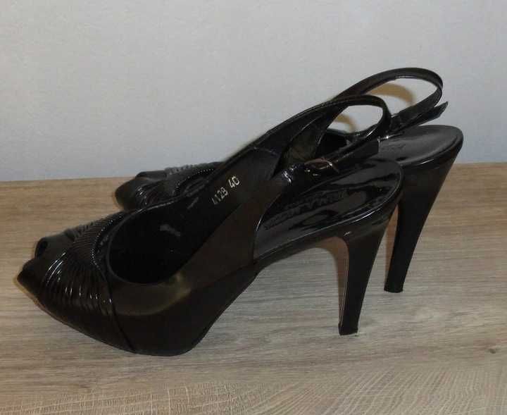 Buty Szpilki czarne Prima Moda 40 skóra