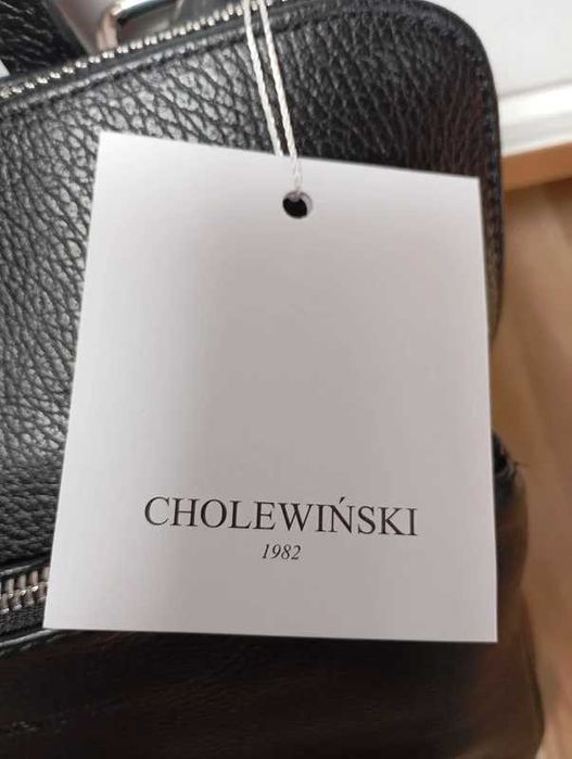 Plecak skórzany Cholewinski Taranto czarny
