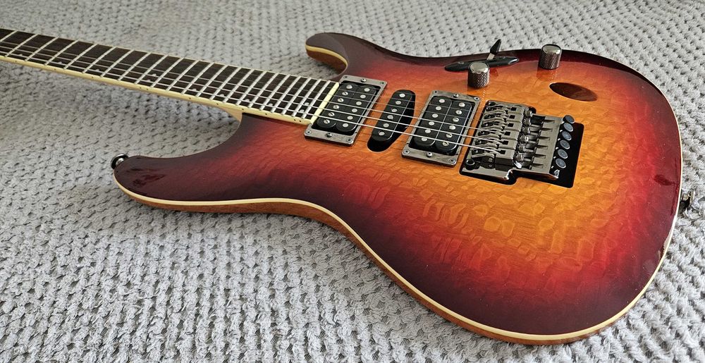 Ibanez Prestige S6570SK STB Made in Japan + case pod S-kę, lo-pro edge