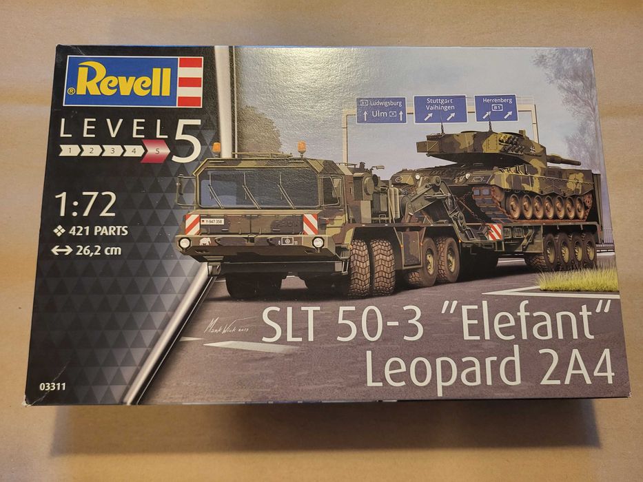 NOWY SLT 50-3 "Elefant" + Leopard 2A4 1:72 Revell nr 03311