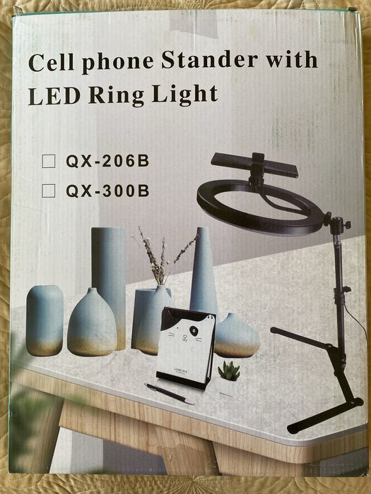 Настільна кільцева лампа 26 см зі штативом Ring light led Набір блогера