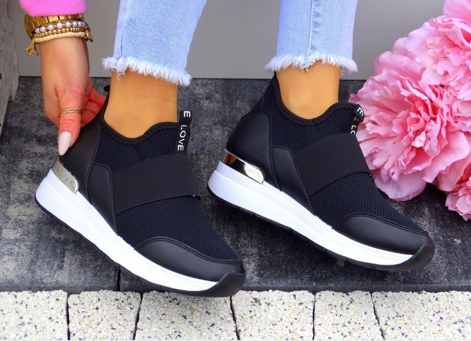 36 37 38 sneakersy 39 40 41 trampki na platformie grubej podeszwie