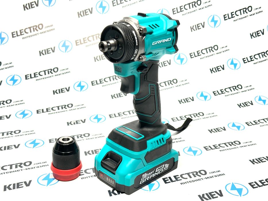 АКЦИЯ !! Шуруповерт Grand ДА-20/2 DFR BL BRUSHLESS (Съемный патрон)