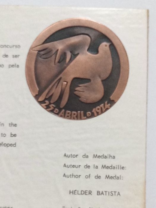 Filo-Medalhística - 1º aniversário do Movimento 25 de Abril