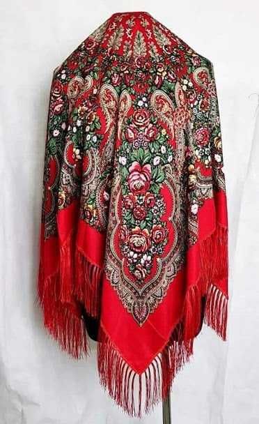 Українська народна хустка, хустина, украинский платок с бахромой