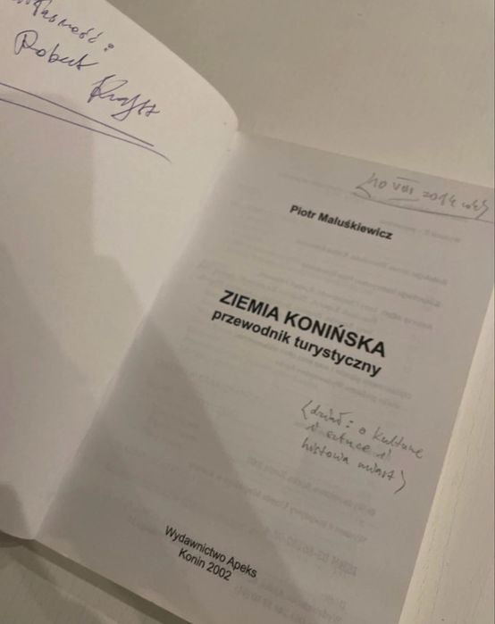 Ziemia Konińska  przewodnik turystyczny - Piotr Maluśkiewicz KONIN