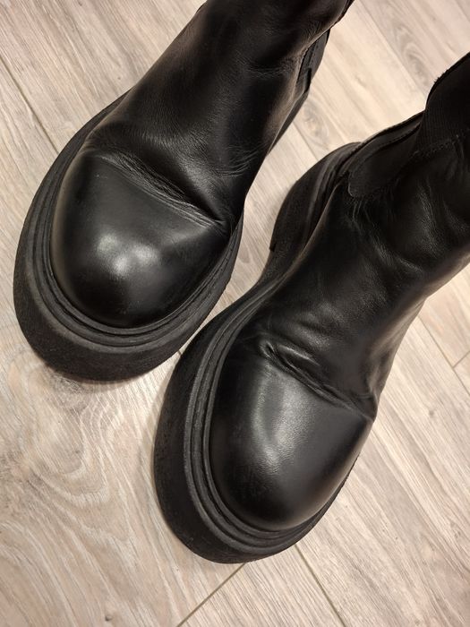 Botki, kozaki workery Badura skórzane 39