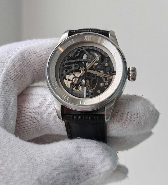Чоловічий годинник Silvana Skeleton SR39AS Swiss made 39 mm Sapphire