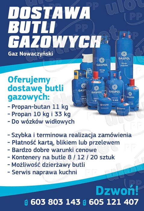 Gspol 11kg  Dostawa Gazu Łódzkie