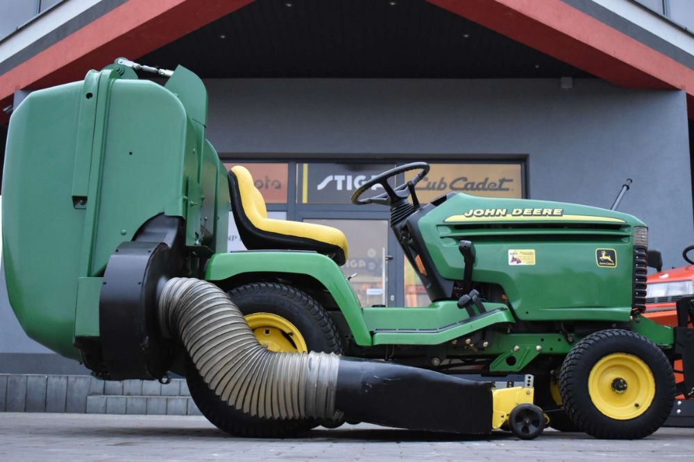 kosiarka traktor ogrodowy diesel John Deere GX 355 , 415 , 455  ,740, 748 Kosz hydrauliczny, wspomaganie