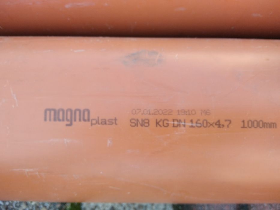 Sprzedam nowe rury PCV 160.