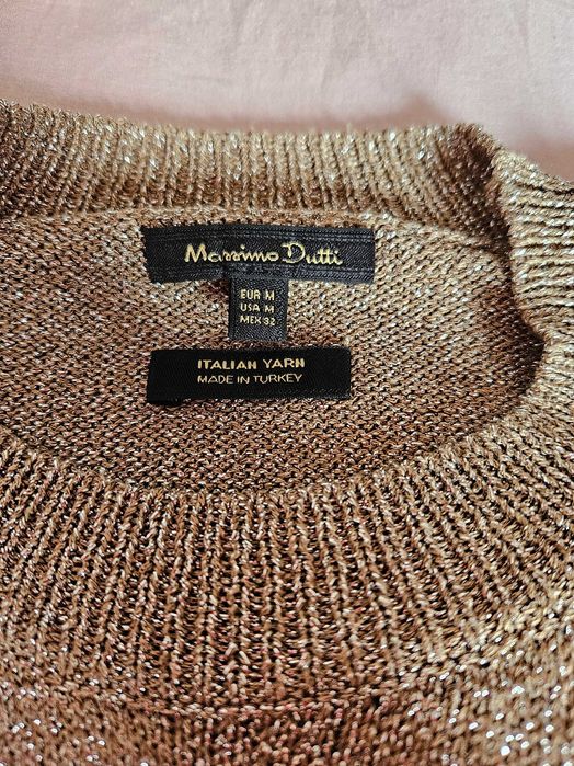 Camisola Dourada e Brilhante da Massimo Dutti