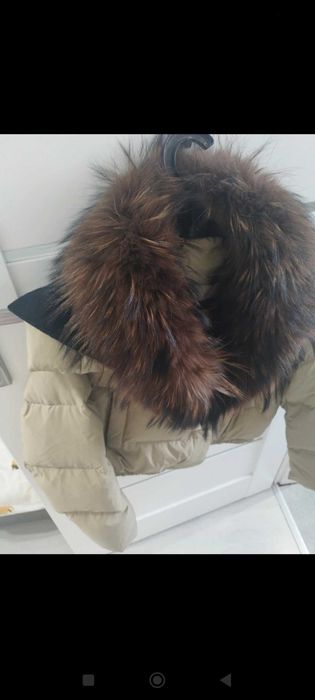 Kurtka puchowa z naturalnym lisem