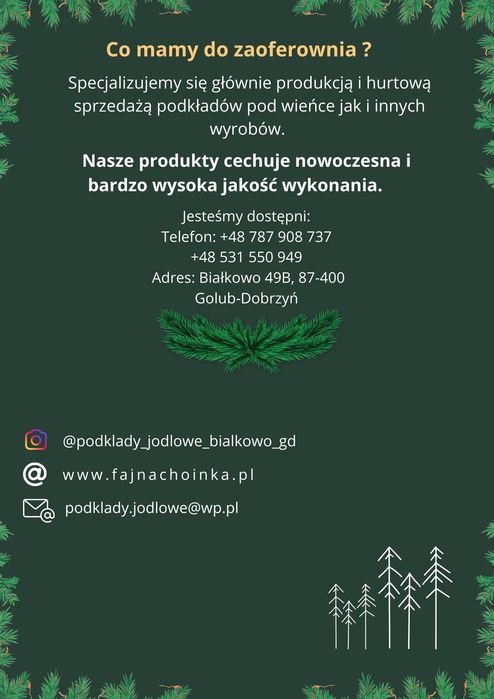 Wieńce różne wielkości