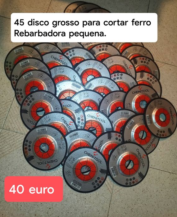 Discos para rebarbadora e mais coisas
