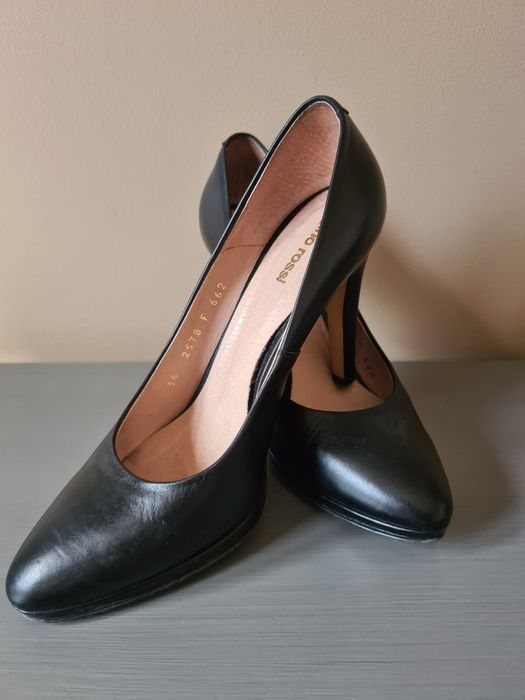 Klasyczne eleganckie czarne szpilki Gino Rossi roz. 36