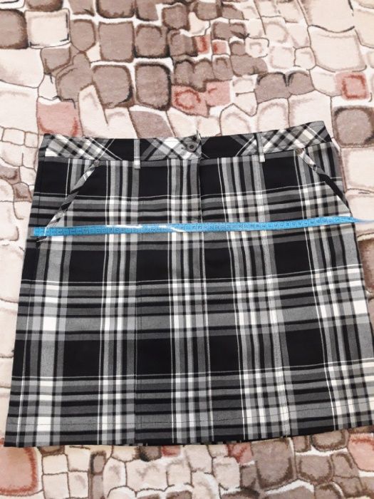 Юбка стрейч в клетку bpc, bonprix
