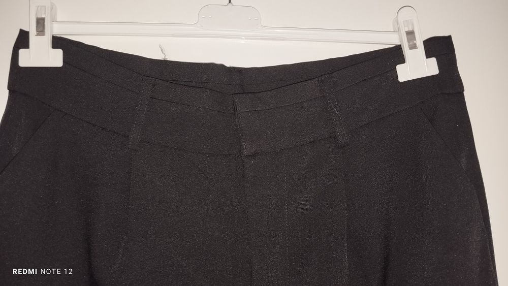 Szerokie spodnie czarne szwedy M shein