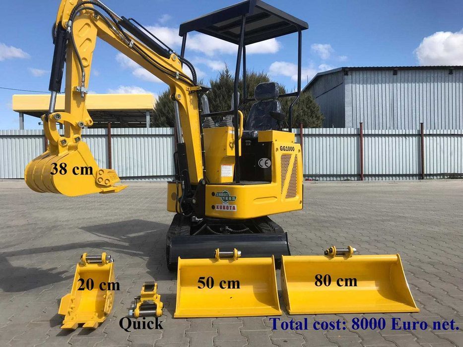 PERKINS Nowa mini koparka 1 ton Gunter GG1000 minikoparka