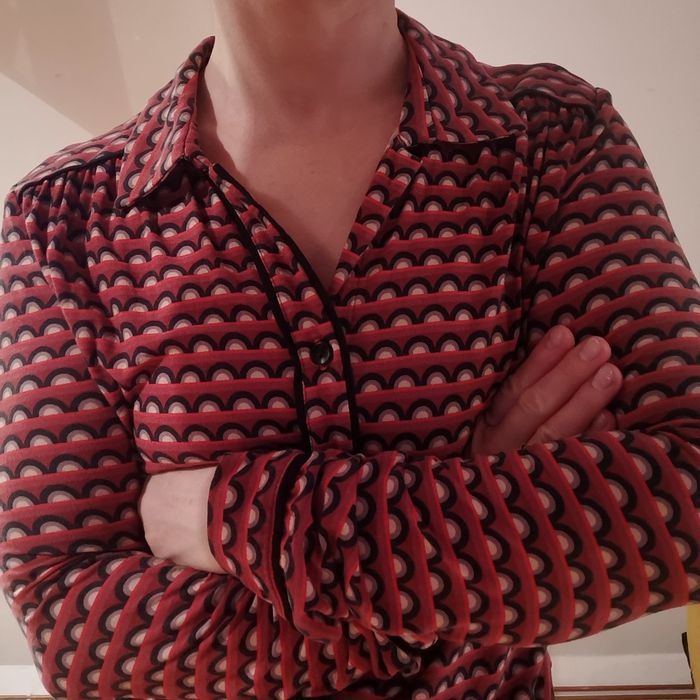 Koszula vintage retro S/M dżersej
