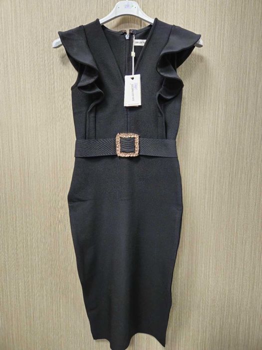 Sukienka mała czarna tuba sztosssss M/L Italy !!!
