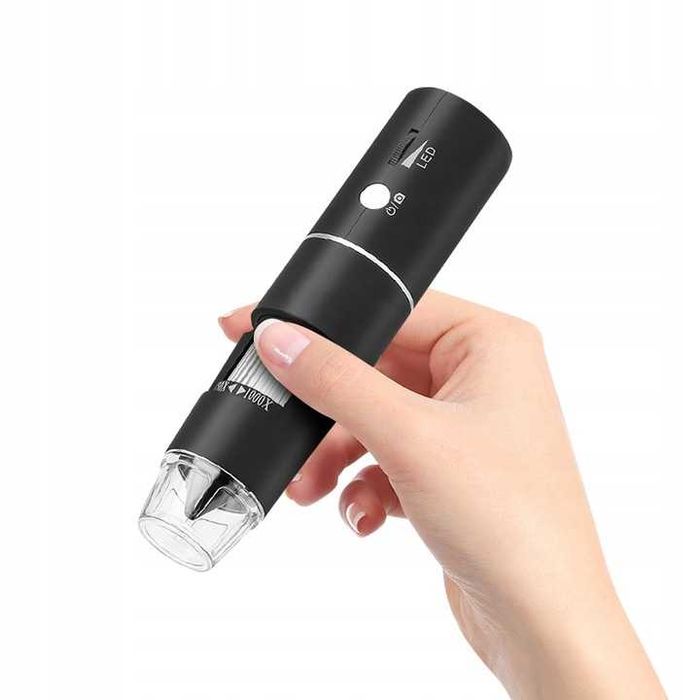 Mikroskop cyfrowy 1000x zoom 2Mpx LED Wi-Fi Android iOs