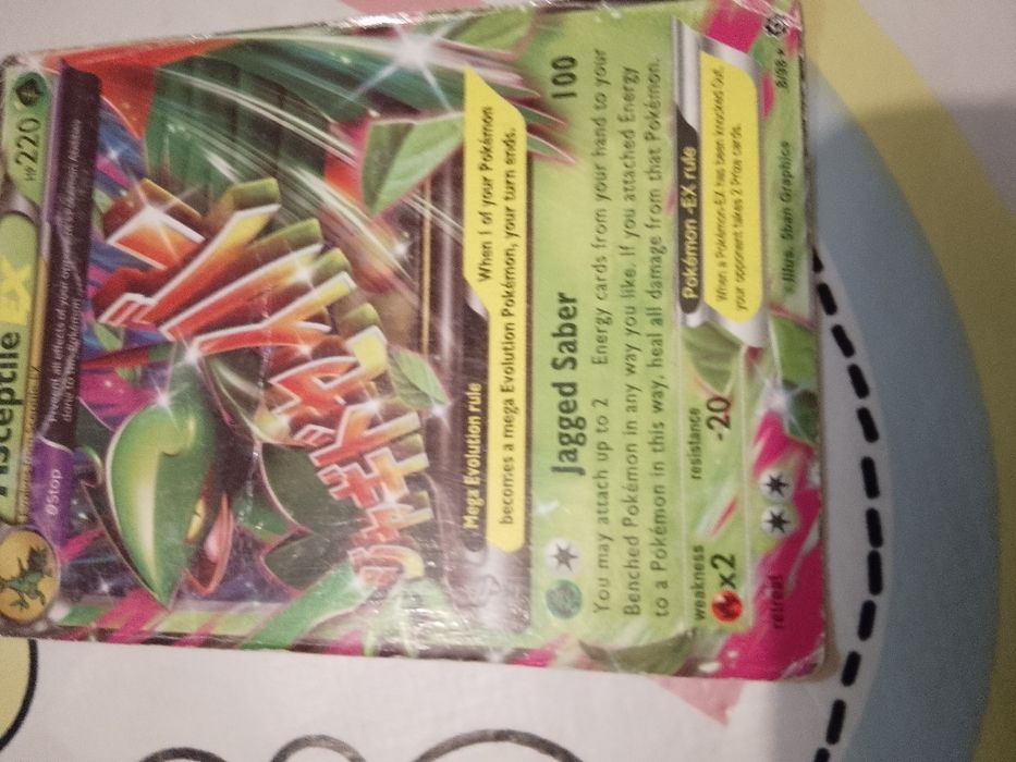 Cartas mega Evo.
