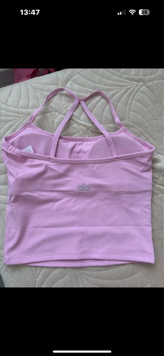 Alo yoga komplet różowy M do cwiczen