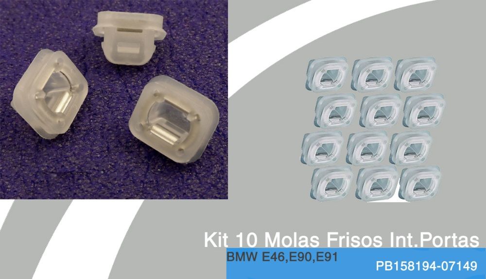 Kit 10Molas Frisos Portas BMW E46 NOVAS