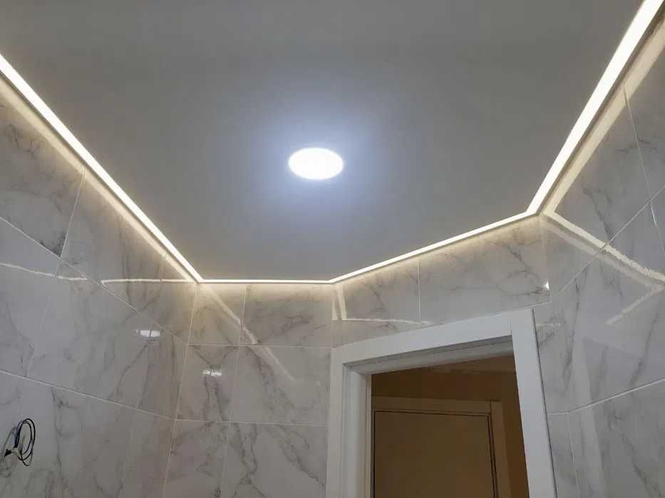 Натяжні стелі,Натяжные потолки.Злив води Ремонт