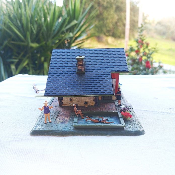 FALLER 1561, Vivenda de campo com ILUMINAÇÃO