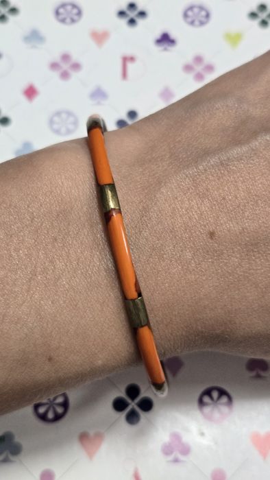 Bransoletka vintage mosiężne kółko