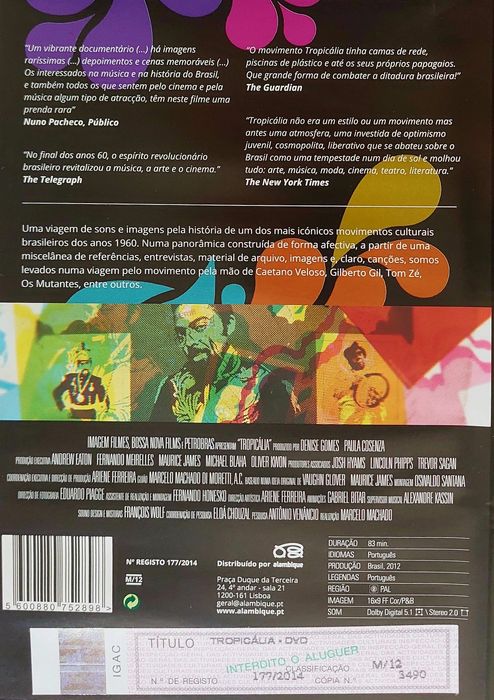 Tropicália DVD 2012