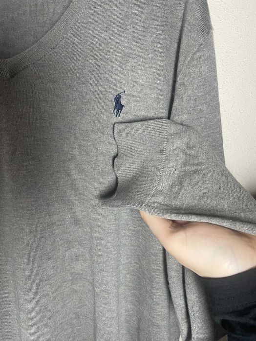 Sweter bawełniany z kaszmirem i jedwabiem, Polo Ralph Lauren