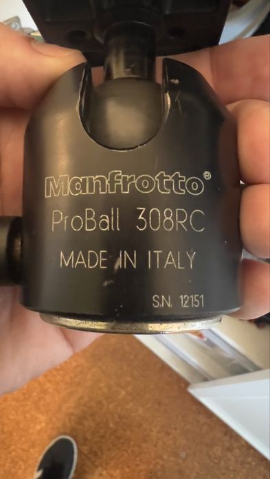 Cabeça de Tripé Manfrotto ProBall 308RC - Made in Italy (Robusta)